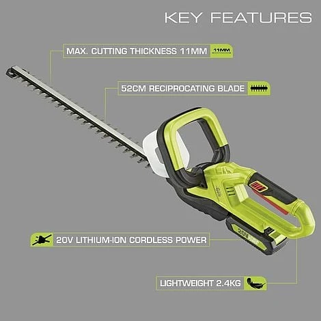 Garden Gear 20V Cordless Lithium-ion Hedge Trimmer - Image 6