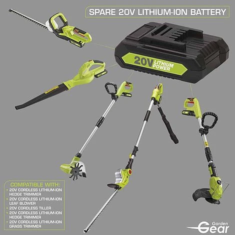 Garden Gear 20V Cordless Lithium-ion Hedge Trimmer - Image 7