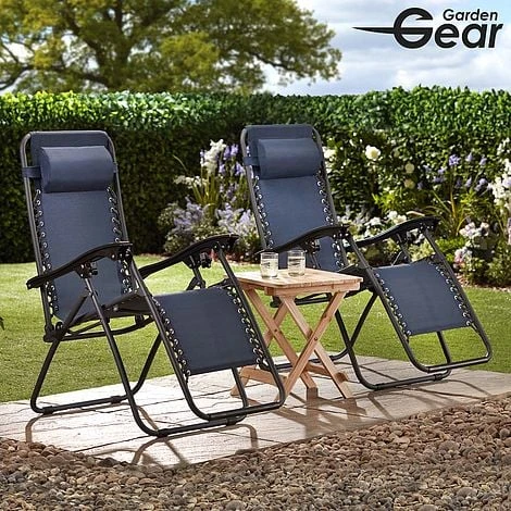 Garden Gear Zero Gravity Chair - Navy - Image 3