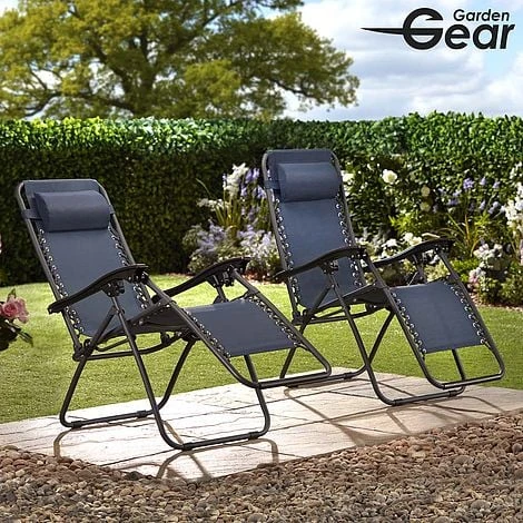 Garden Gear Zero Gravity Chair - Navy - Image 4
